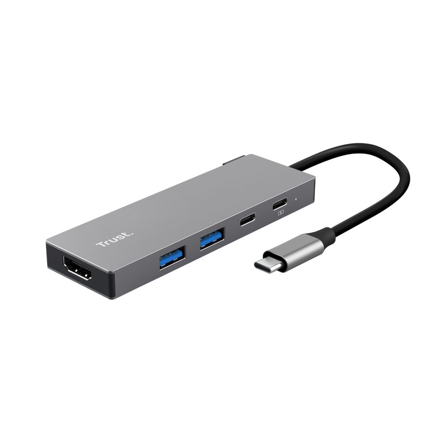 Trust Dalyx 5-in-1 USB-C Multiport Adapter Silver