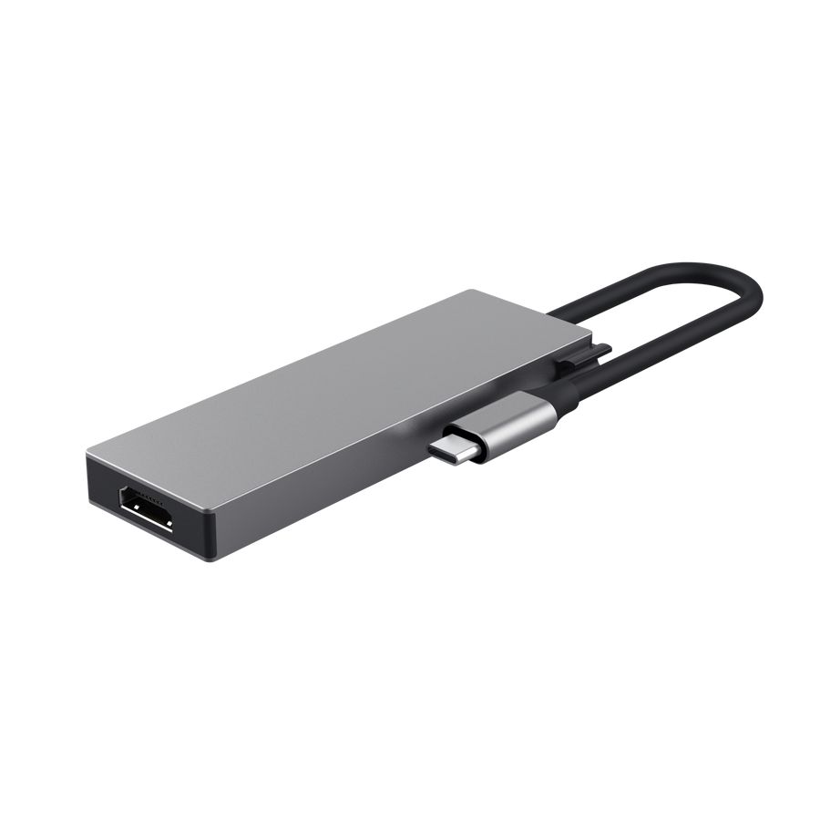 Trust Dalyx 5-in-1 USB-C Multiport Adapter Silver