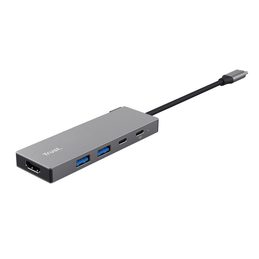 Trust Dalyx 5-in-1 USB-C Multiport Adapter Silver