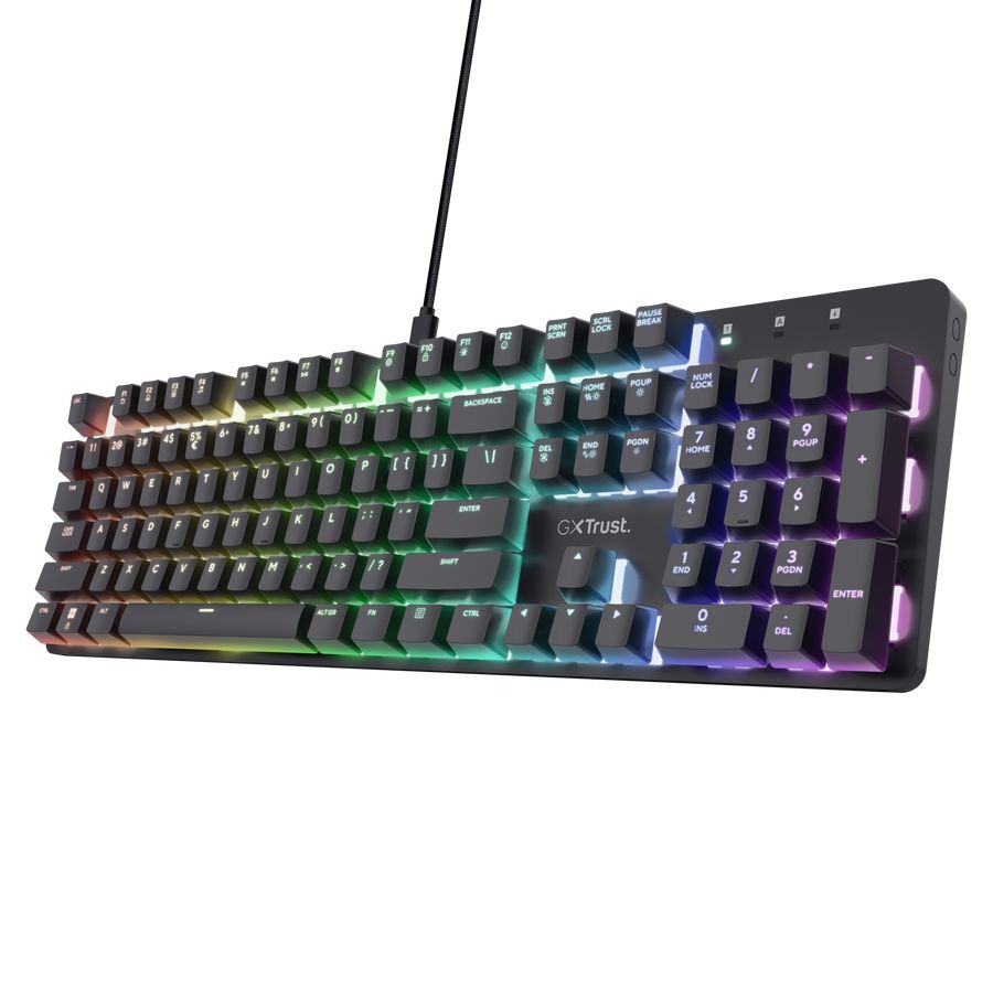 Trust GXT 871 Zora Mechanical Gaming Keyboard Black HU