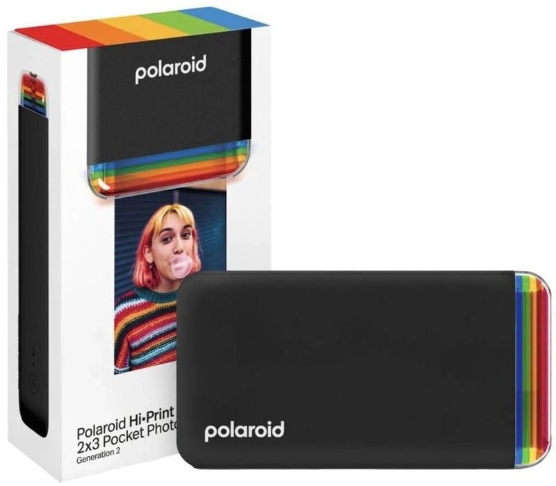 Polaroid Hi·Print 2x3 Generation 2 Pocket Photo Printer Black + Fotópapír