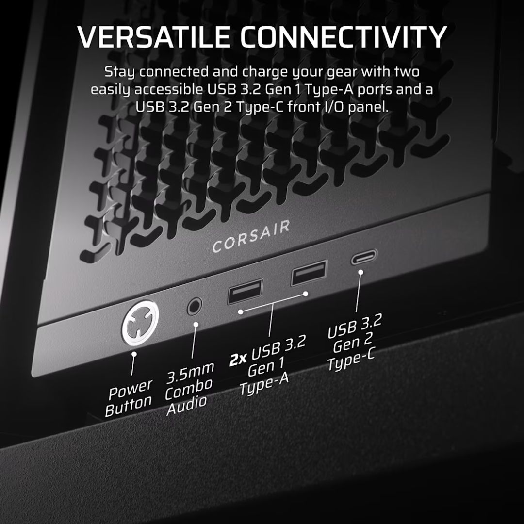 Corsair Frame 4000D Tempered Glass Black