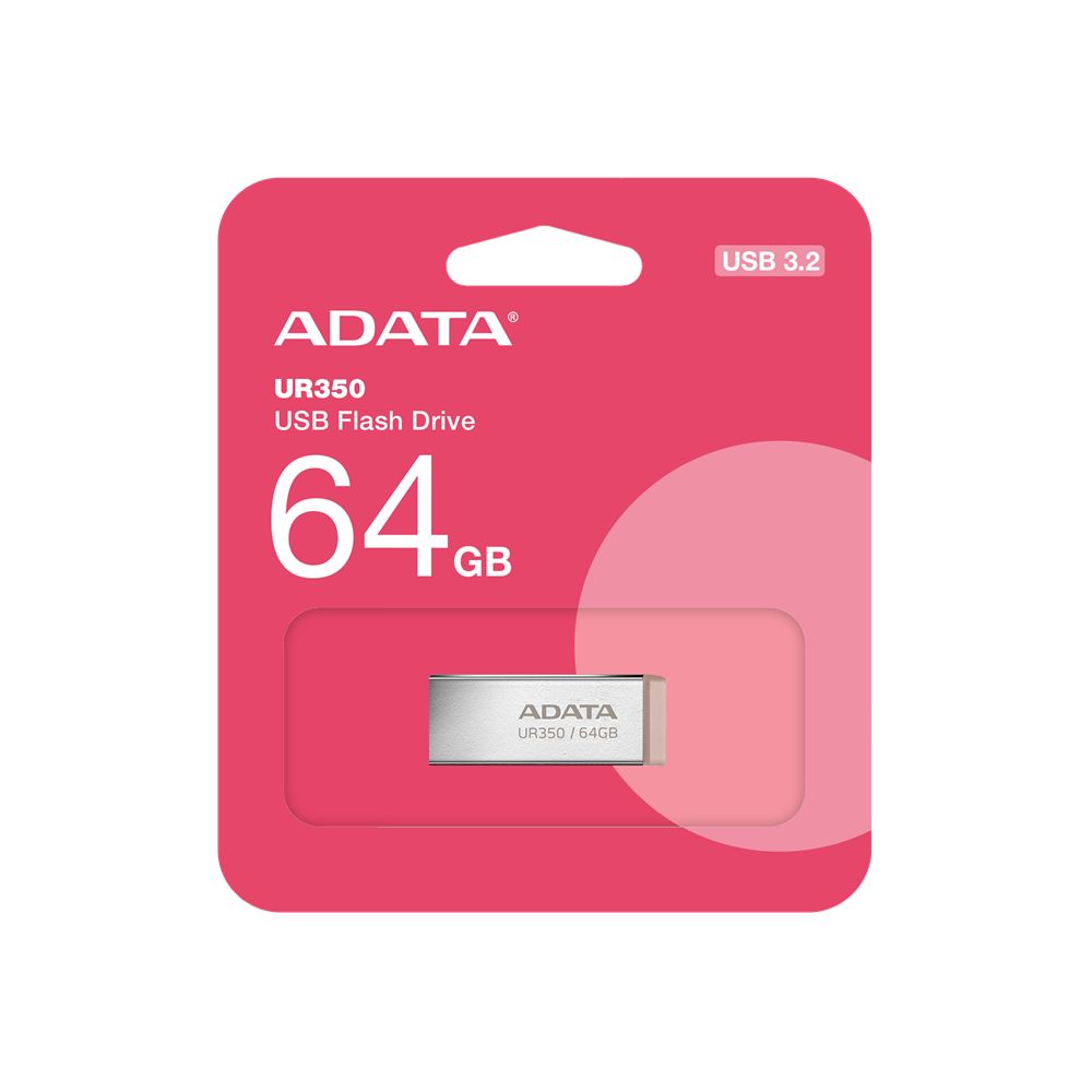 A-Data 64GB UR350 USB3.2 Silver/Brown