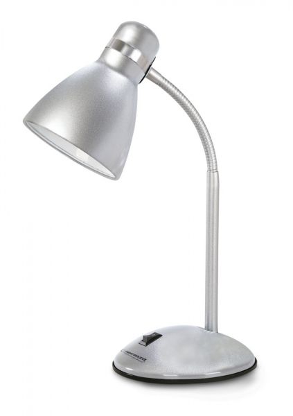 Esperanza Alkes E27 Desk Lamp Silver