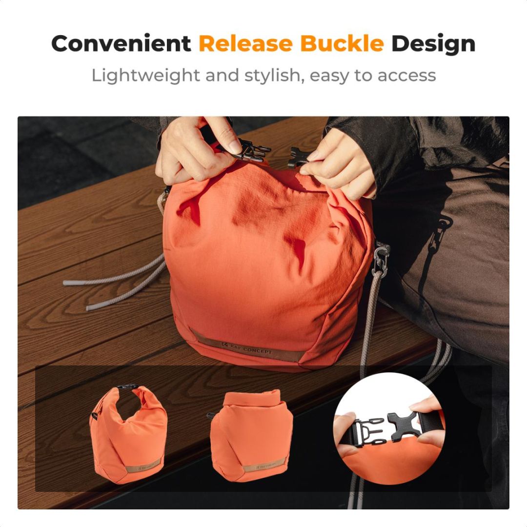K&F Concept Camera Sling Small camera bag 5L Orange