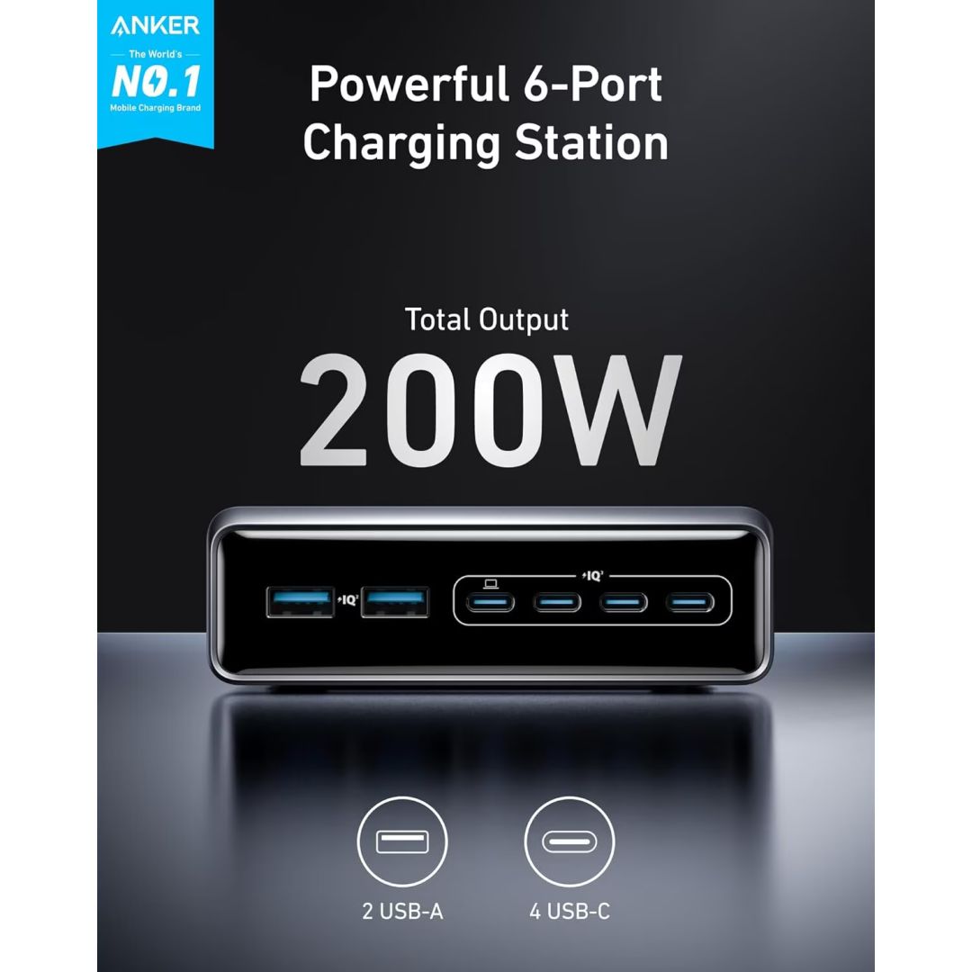 ANKER Prime Charger 200W Desktop GaN Black