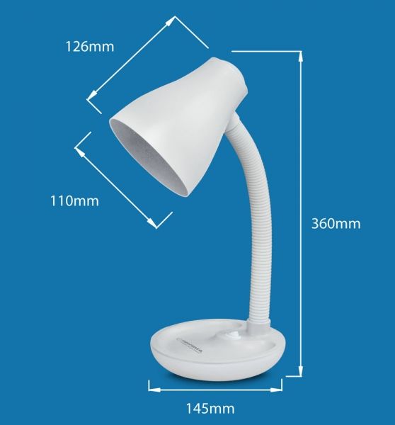 Esperanza Atria E27 Desk Lamp Red