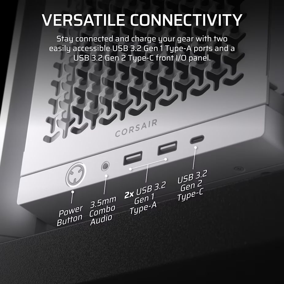 Corsair Frame 4000D Tempered Glass White