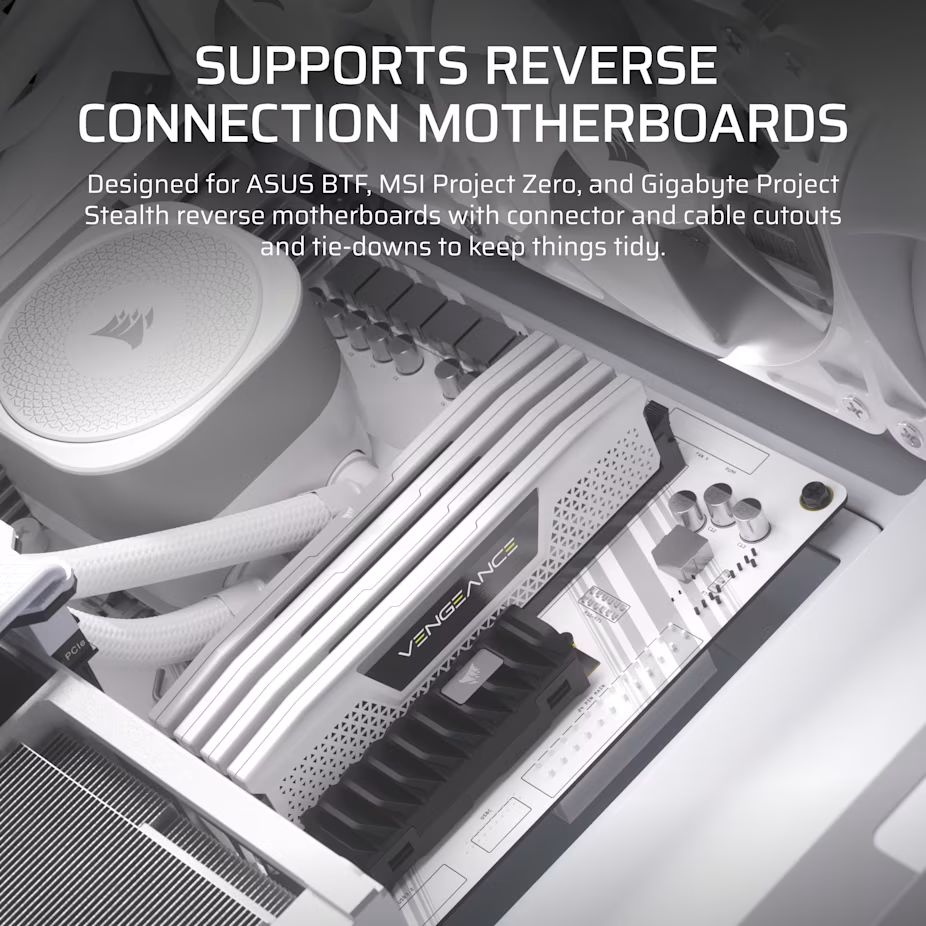 Corsair Frame 4000D Tempered Glass White