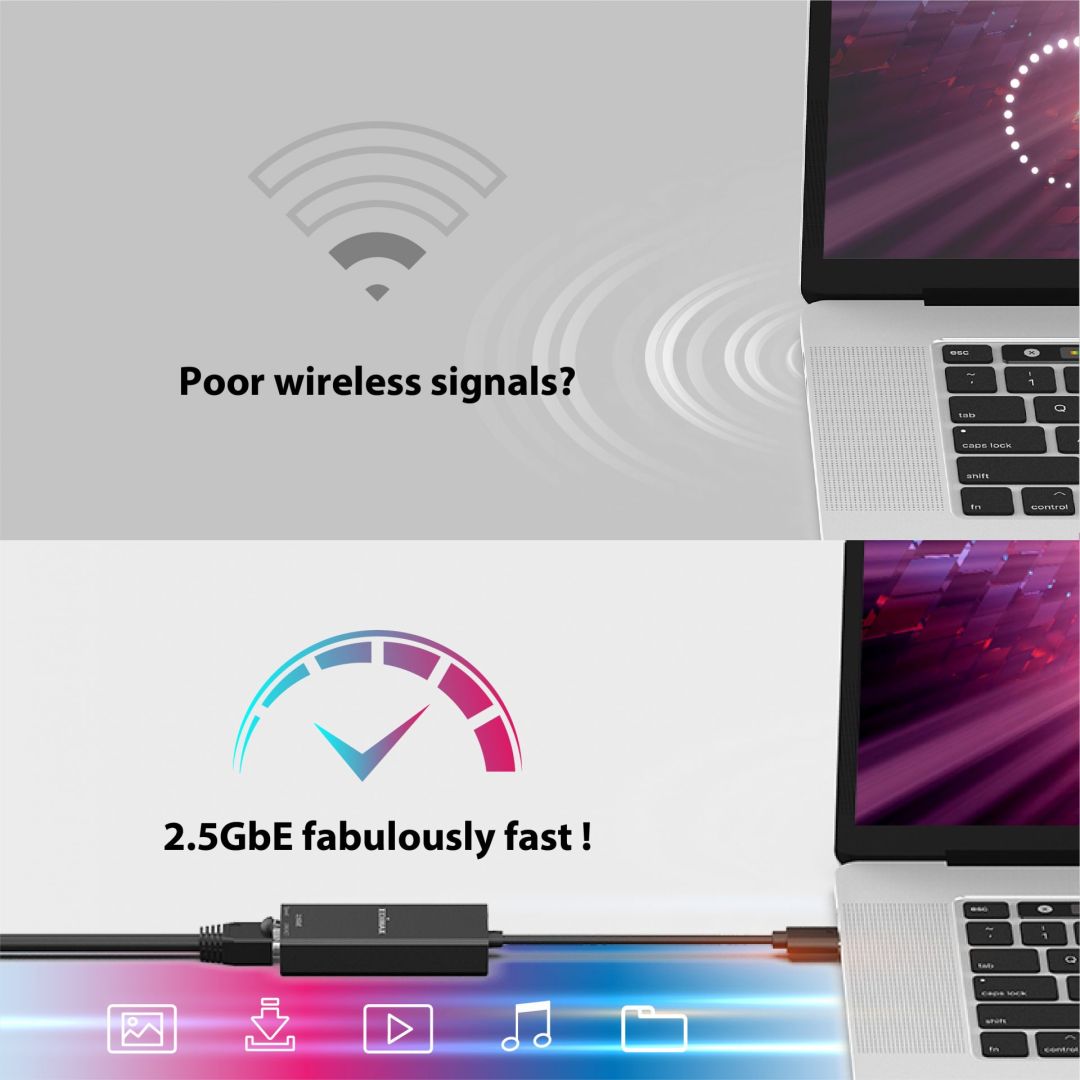 Edimax EU-4307 V2 USB Type-C to 2.5G Gigabit Ethernet Adapter