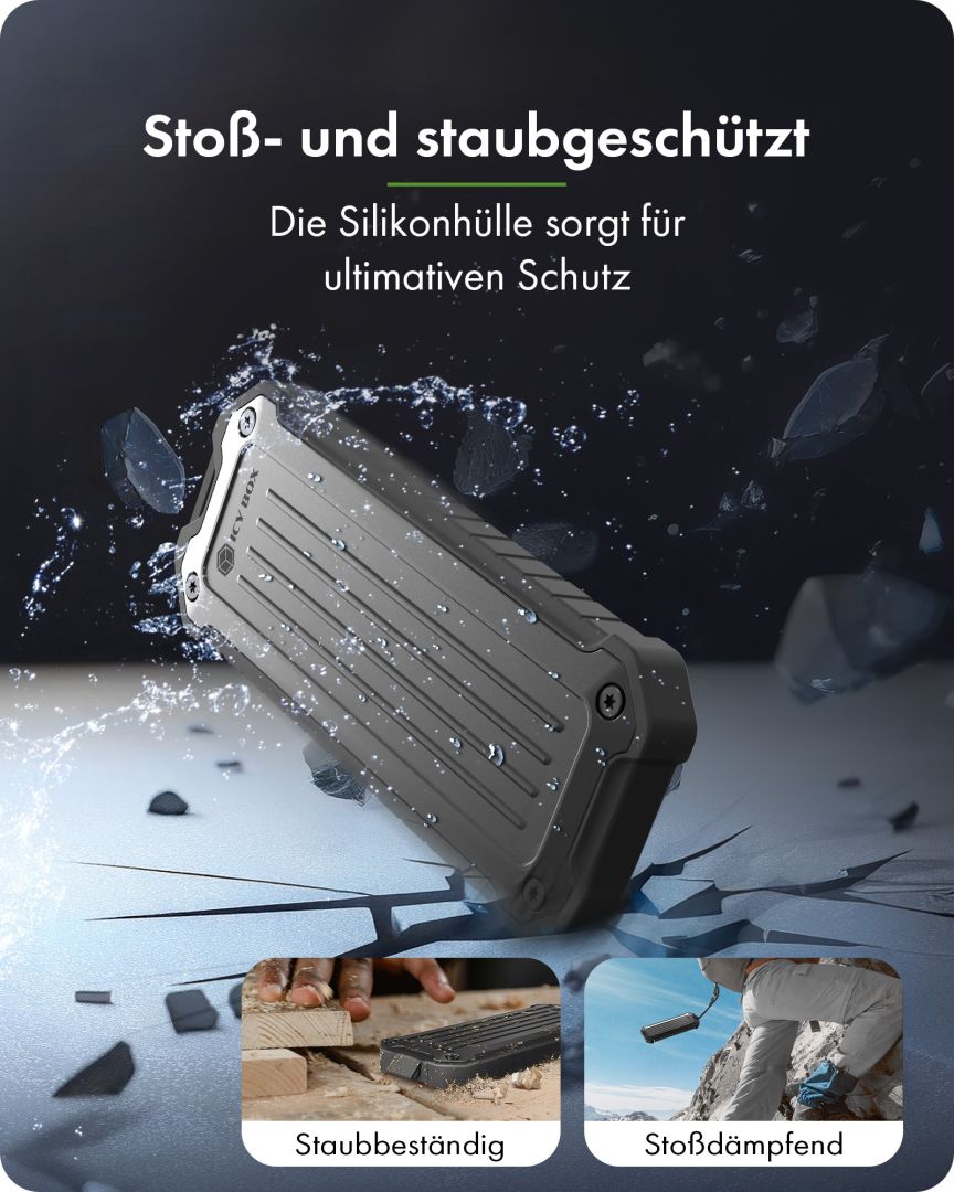 Raidsonic IB-1827MCP-C31 .2 NVMe/SATA SSD Enclosure