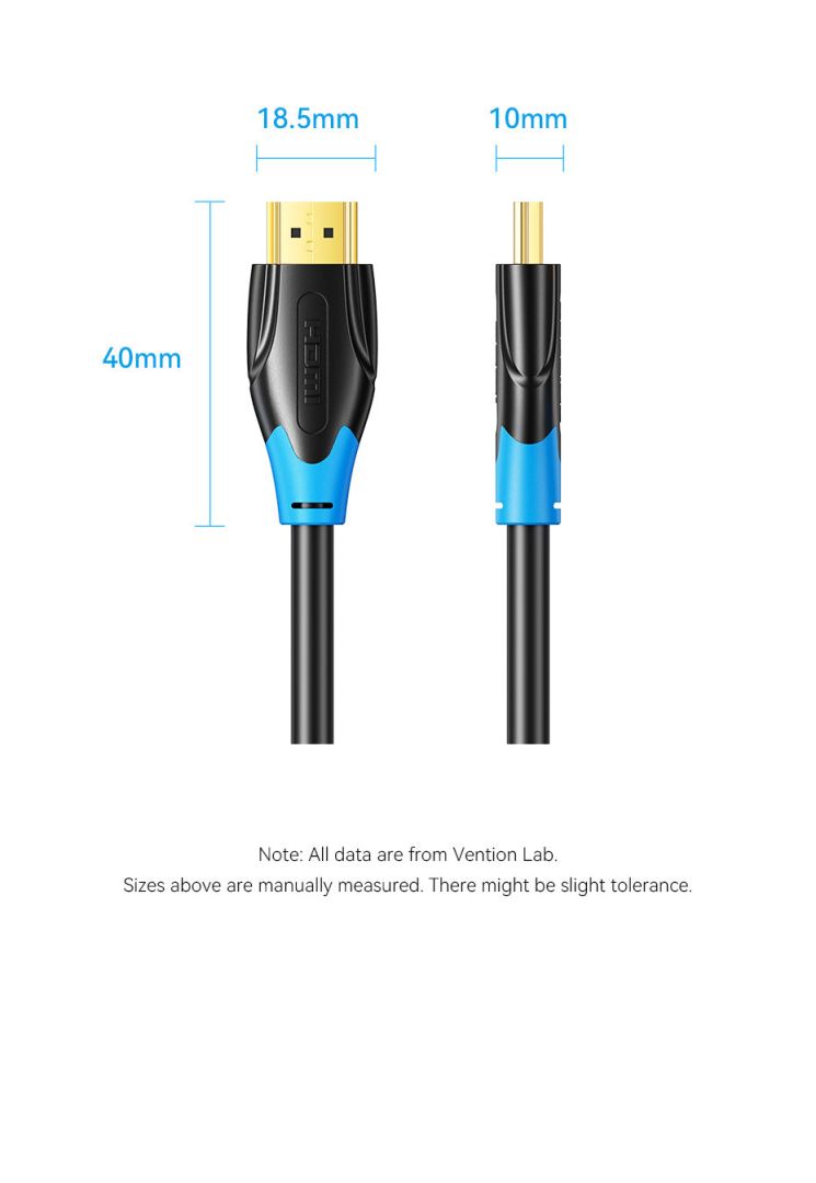 Vention HDMI 4K@60Hz cable 15m Black