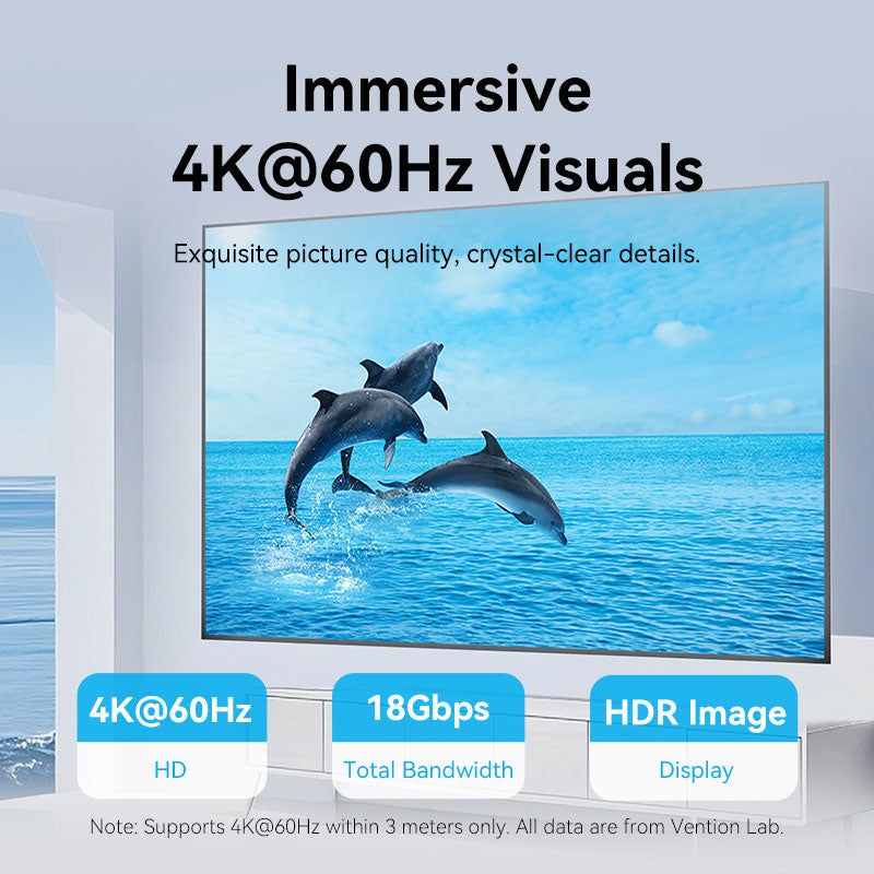 Vention HDMI 4K@60Hz cable 15m Black