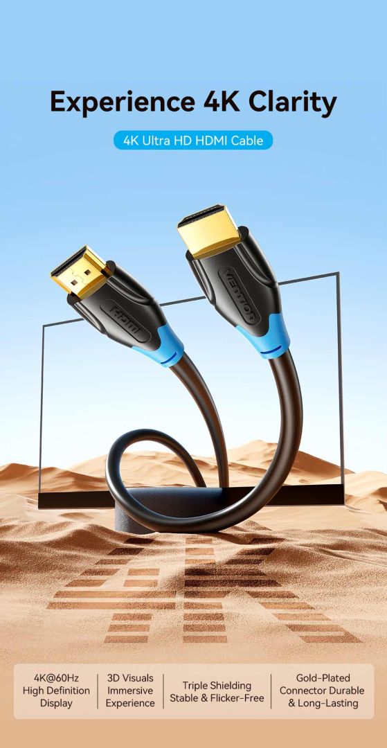 Vention HDMI 4K@60Hz cable 20m Black