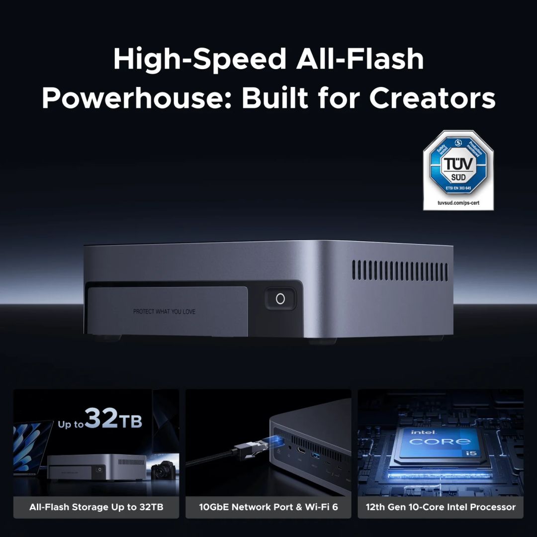 UGREEN NAS DXP480T Plus (8GB) (4xM.2 SSD)