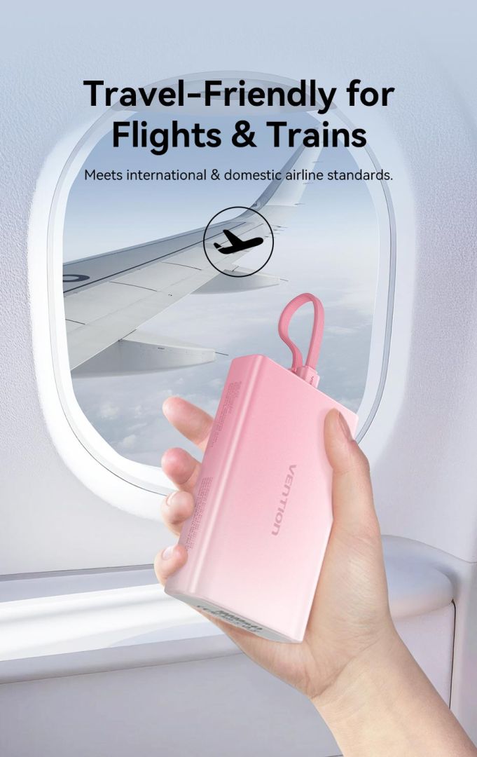 Vention 10000mAh Power Bank Gradient Gold