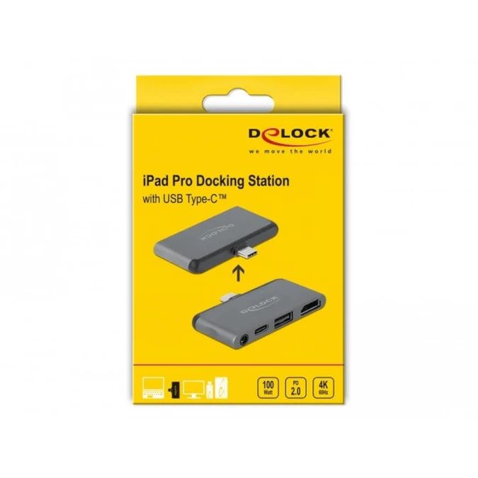 DeLock Mini Docking Station for iPad Pro / Mobile Devices with 4K 60 Hz