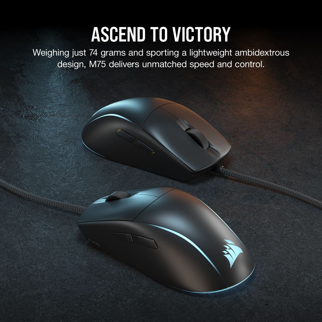 Corsair M75 Lightweight mouse Black