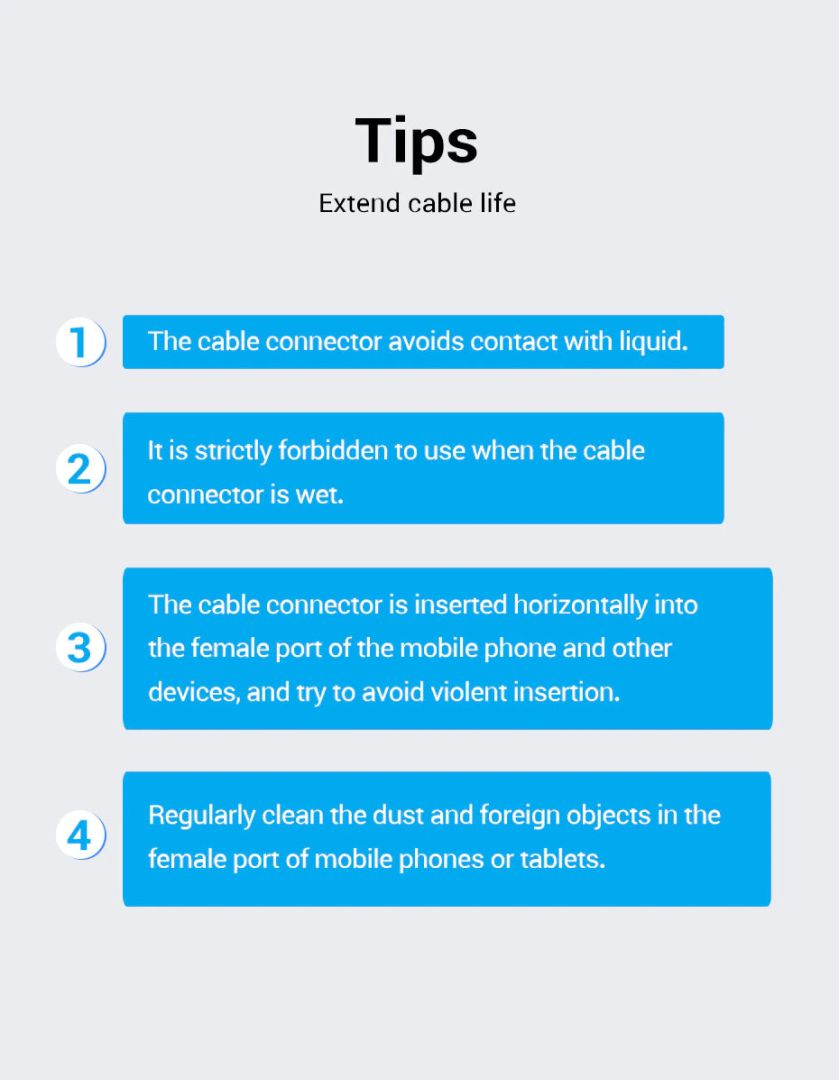 Vention Cotton Braided USB 2.0 A Male to C Male 3A Cable 1m Gray