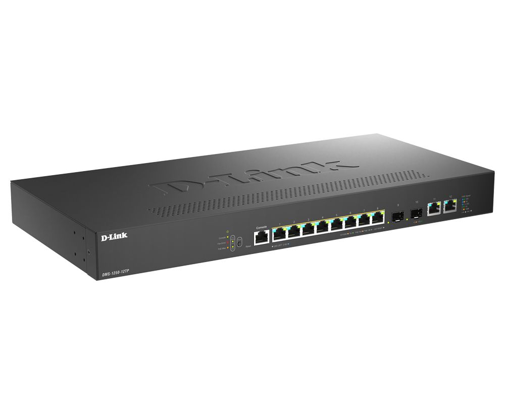 D-Link DMS-1250-12TP 8-Port Multi-Gigabit Smart Managed Switch