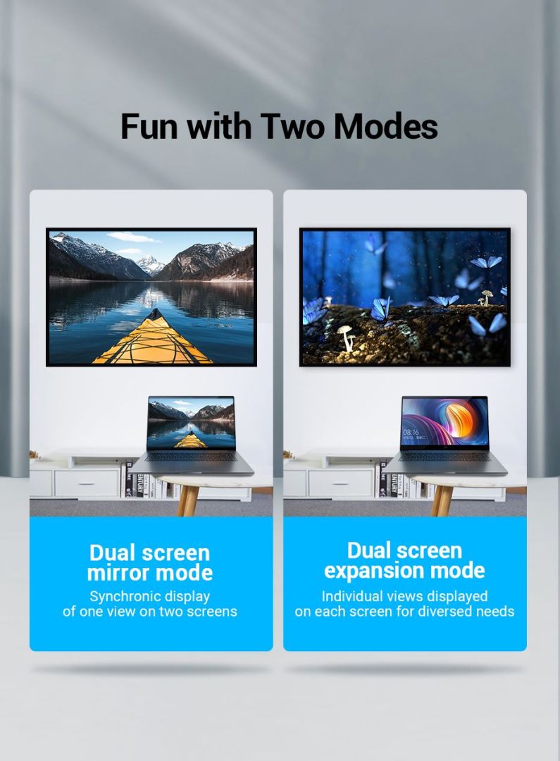 Vention HDMI 90 Degree Male to Female Adapter Black