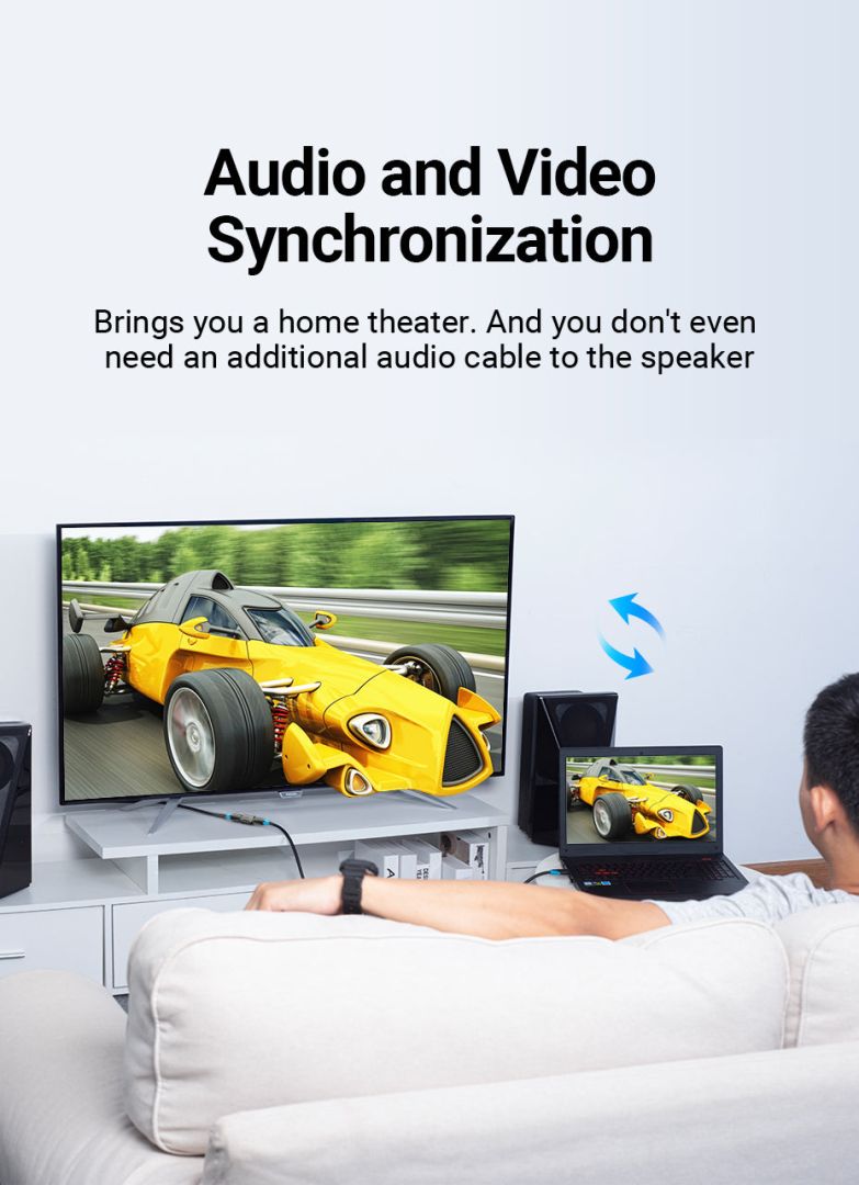 Vention HDMI Female to Female Coupler Adapter Black