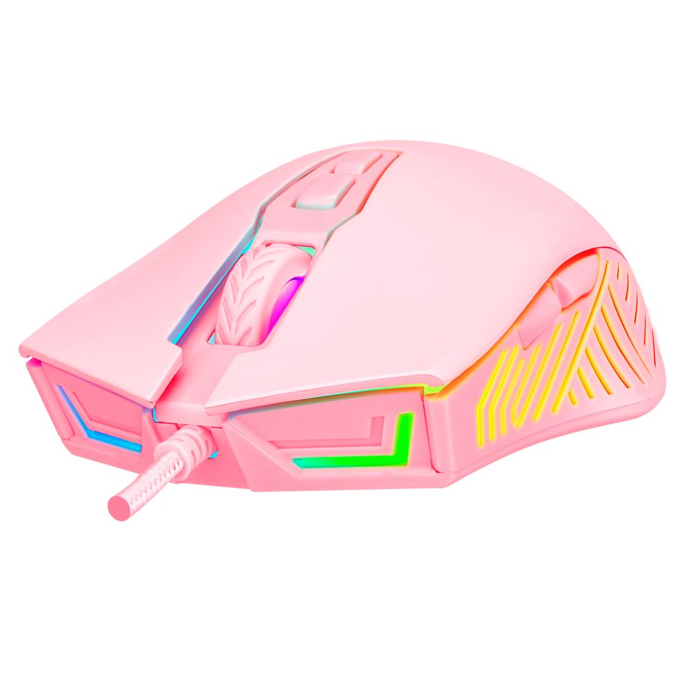 Rampage SMX-G68 SPEAR Gaming RGB Mouse Pink