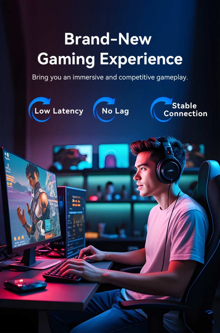 Vention CAT8 S-FTP Patch Cable 1m Black