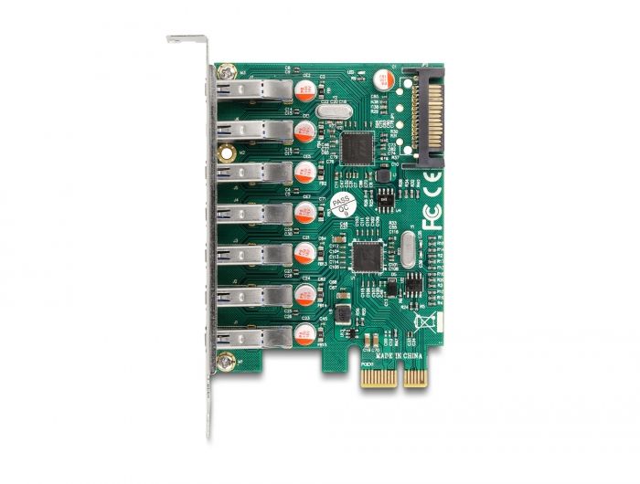 DeLock PCI Express x1 Card to 7 x external USB 5 Gbps Type-A female