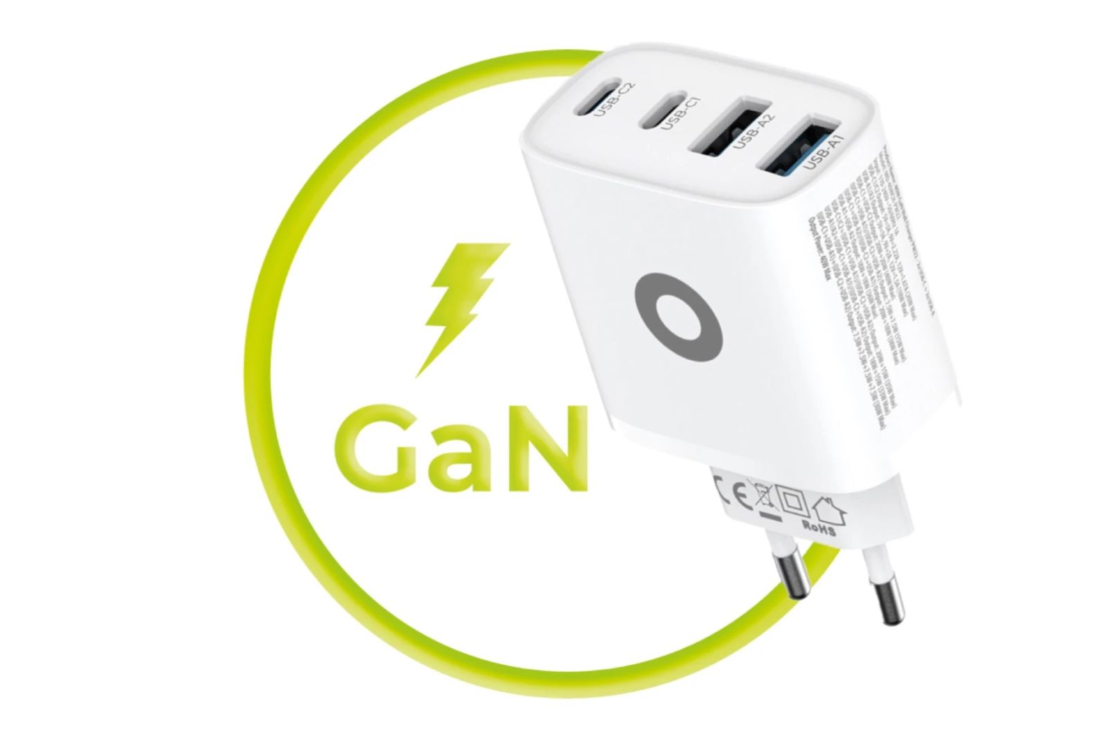 Mobile Origin 40W GaN Wall Charger PW22 2x USB-C+2x USB-A White