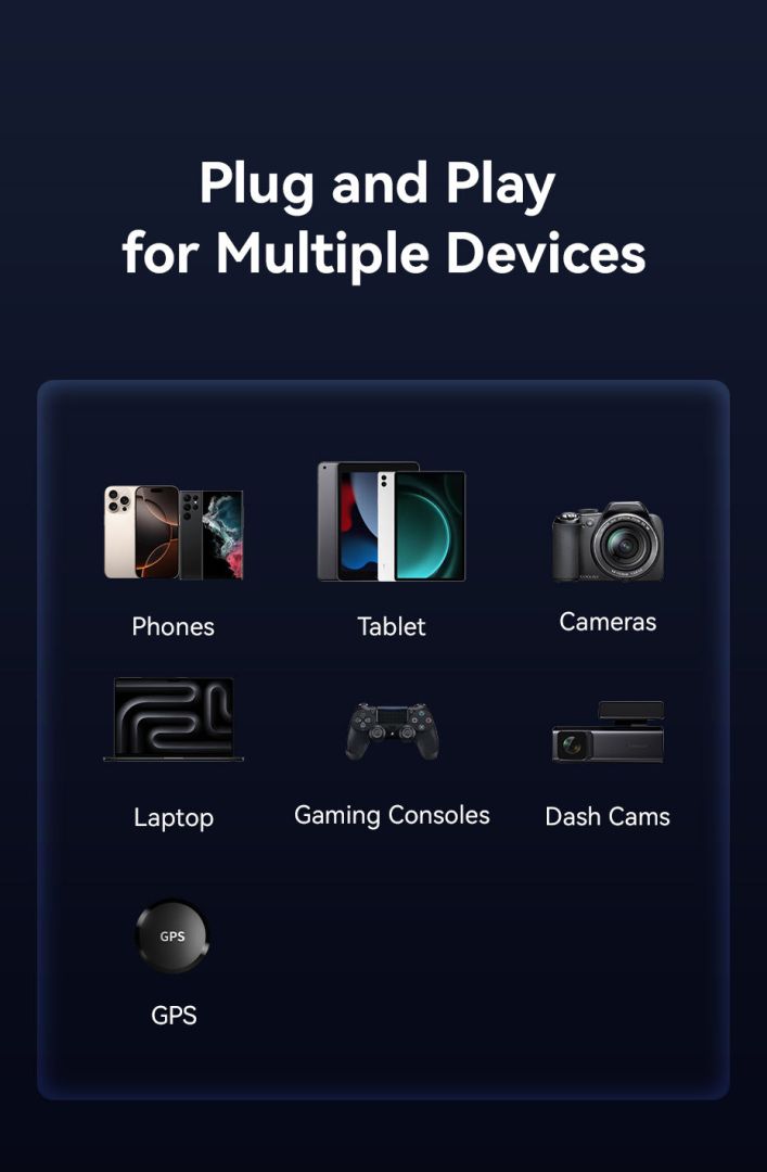 Vention Three-Port USB C+C+A (100W+30W+18W) Car Charger Black