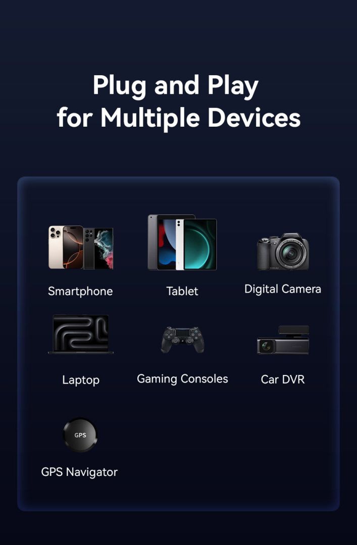 Vention Three-Port USB C+C+A (100W+65W+30W) Car Charger Black