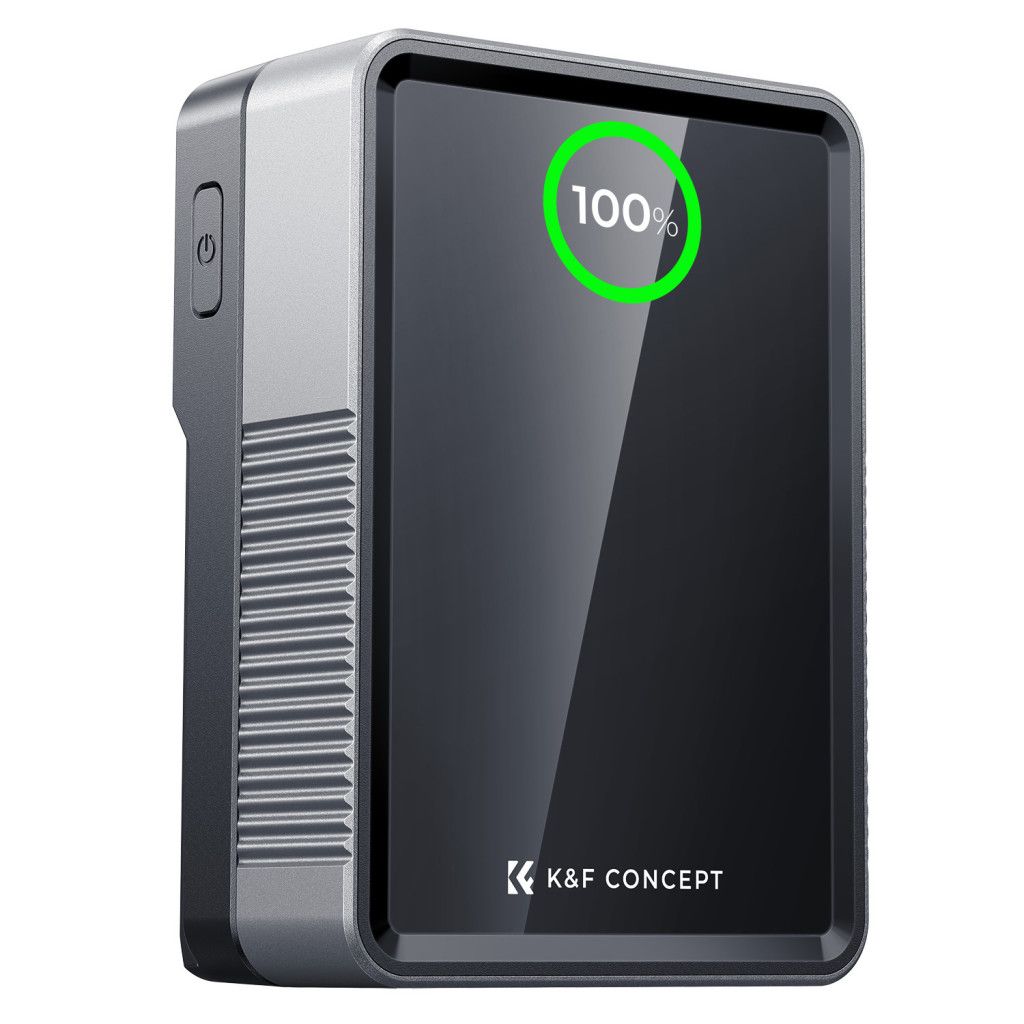 K&F Concept V-Mount Mini Pro 3400mAh Powerbank Black