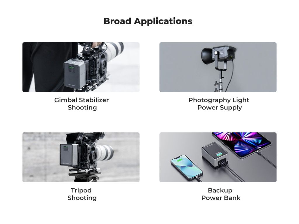 K&F Concept V-Mount Mini Pro 6700mAH Powerbank Black