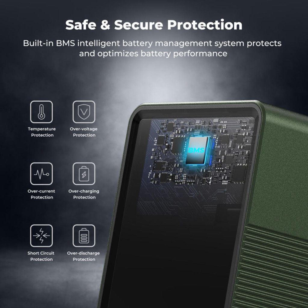 K&F Concept V-Mount Mini Pro 6700mAH Powerbank Green