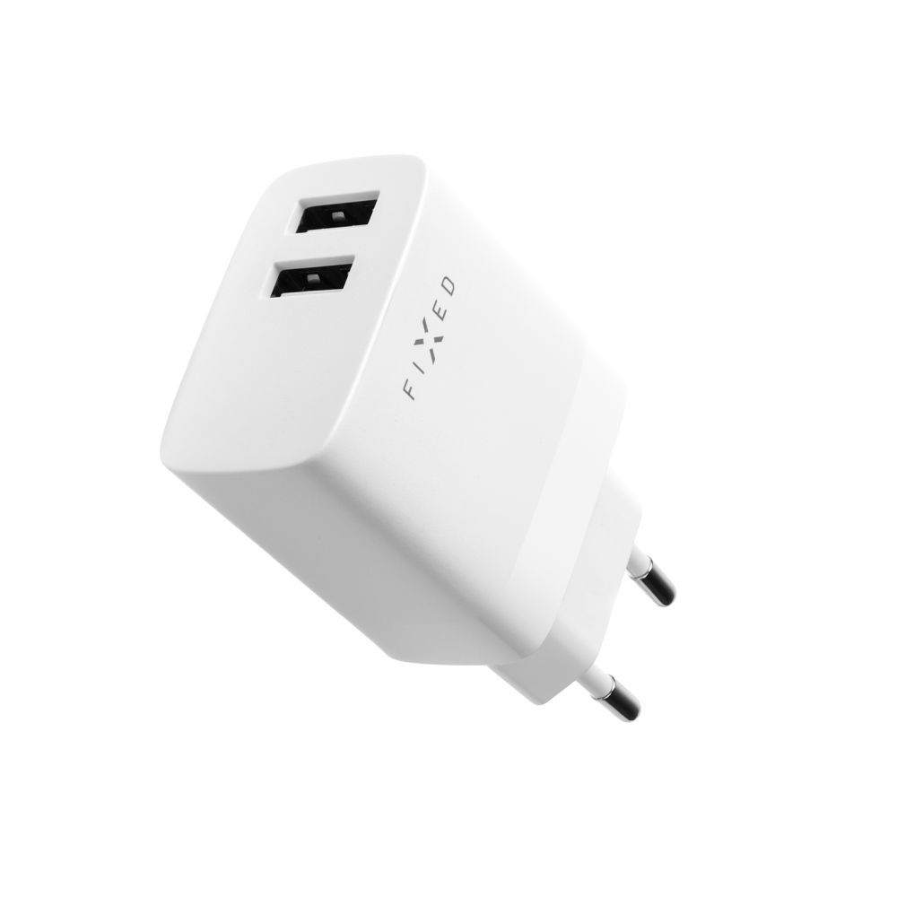 FIXED Ne2rk charger set w/ 2xUSB output and USB/Lightning Kábel 17W Smart Rapid Charge 1m Fehér, Töltő