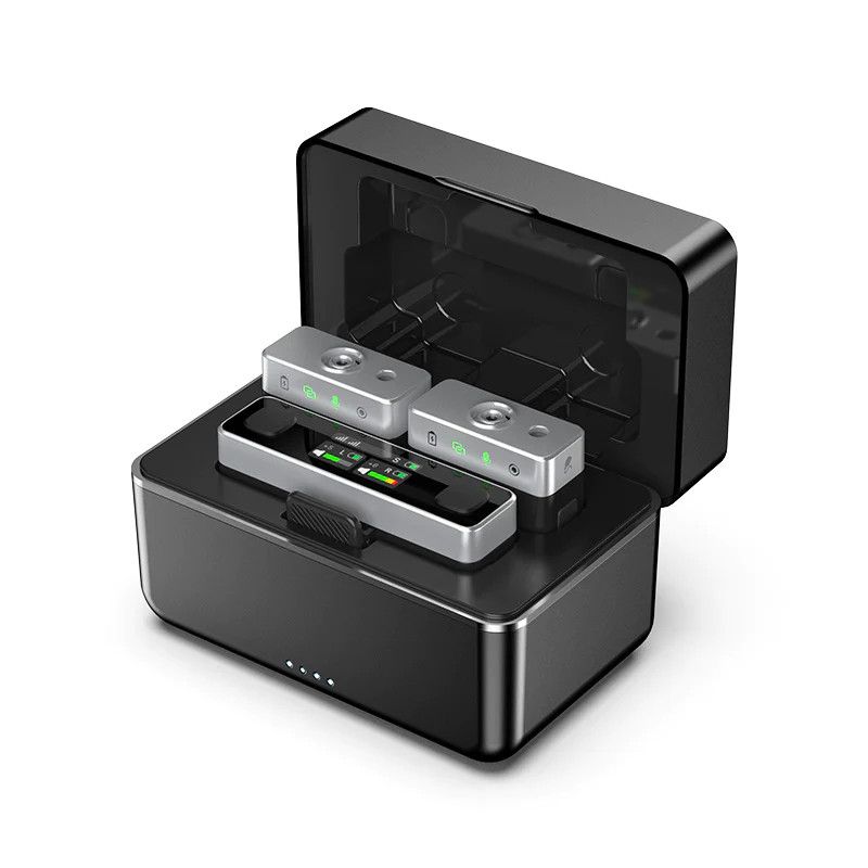 Ulanzi AM18 U-mic 2.4GHz vezeték nélküli duális mikrofon szett usb-a usb-c lightning csatlakozás