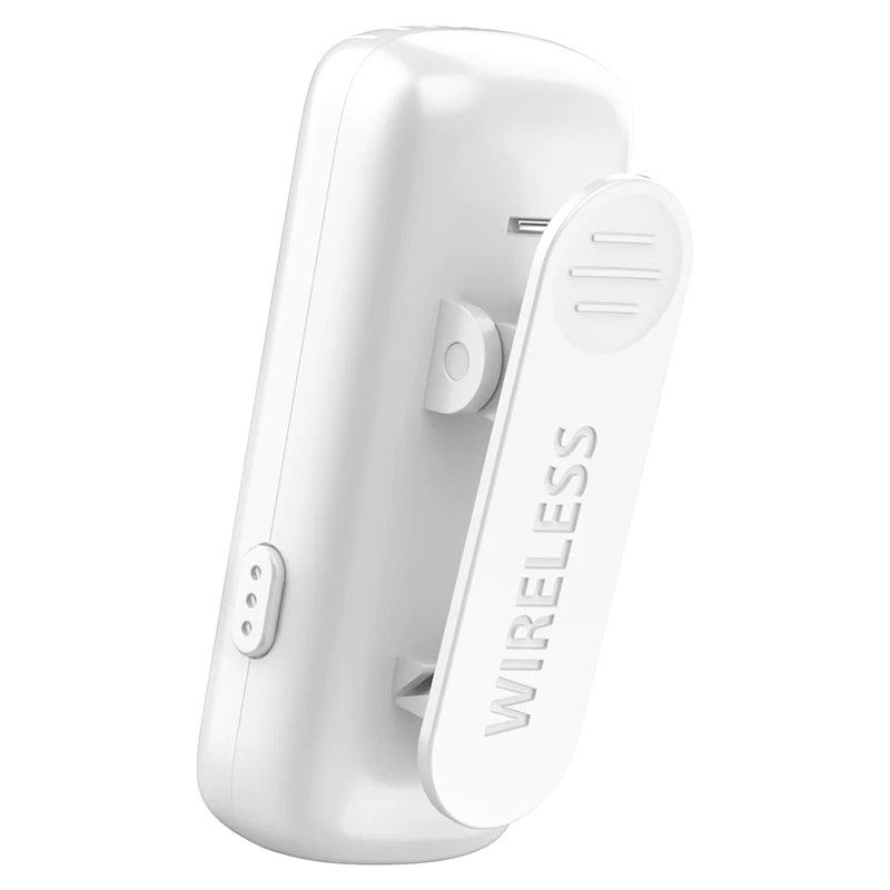 Ulanzi J12 vezeték nélküli Lavalier mikrofon 2 mikrofon és 1 vevő lighting csatlakozás White