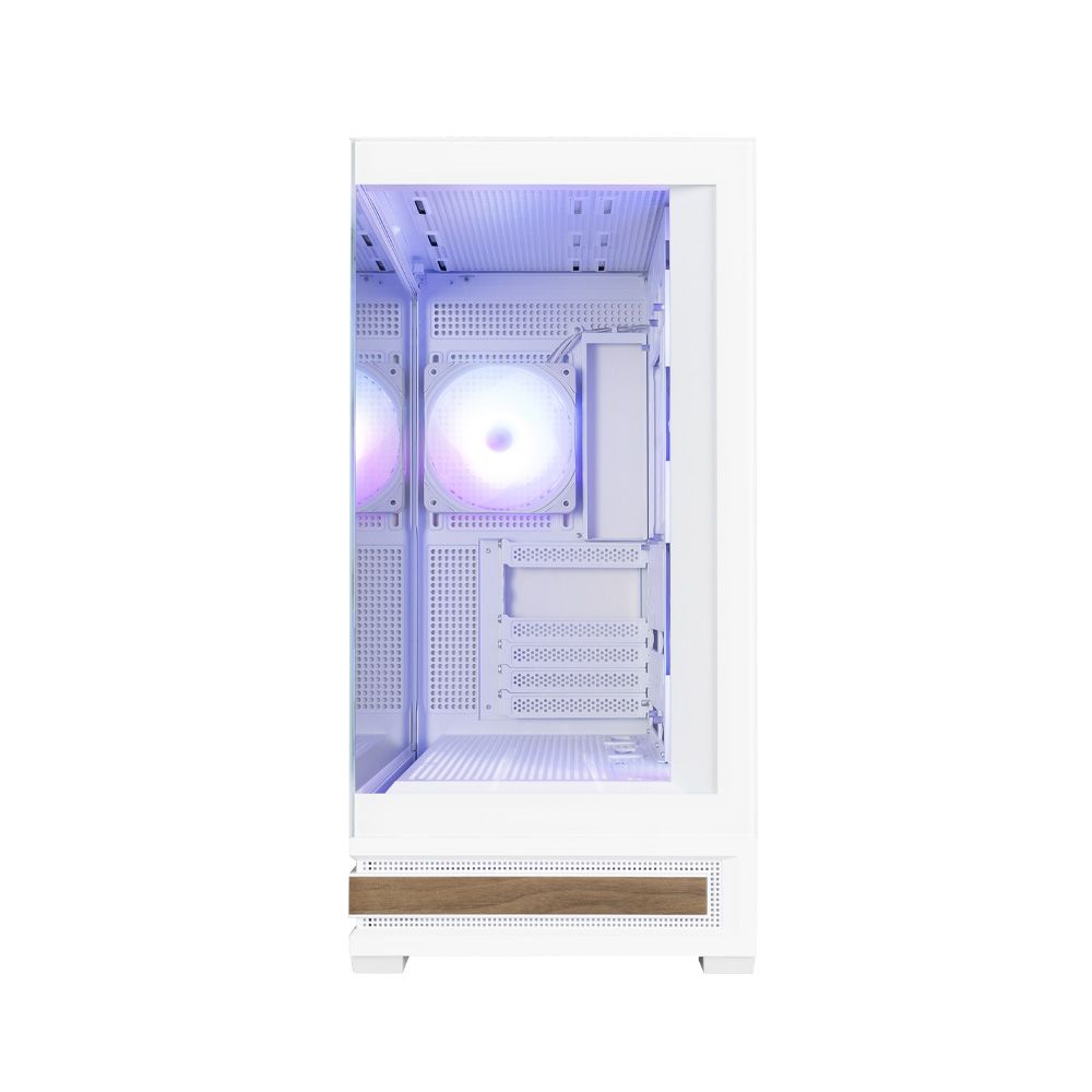 Zalman P40 Namu RGB Tempered Glass White