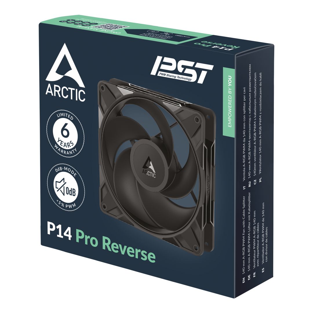 Arctic P14 Pro Reverse Black