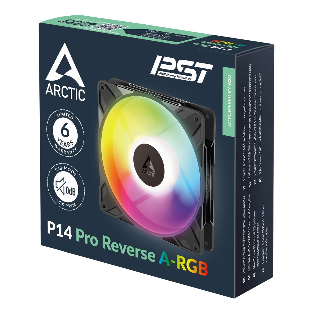 Arctic P14 Pro Reverse A-RGB Black