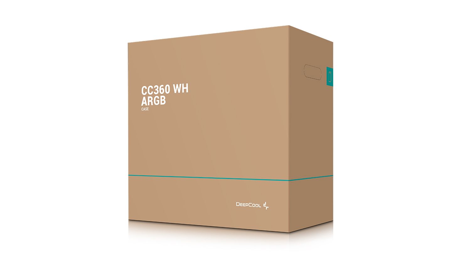 DeepCool CC360 WH ARGB Tempered Glass White