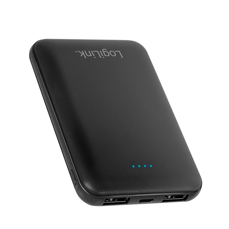 Logilink 2x USB-A 5000 mAh PowerBank Black