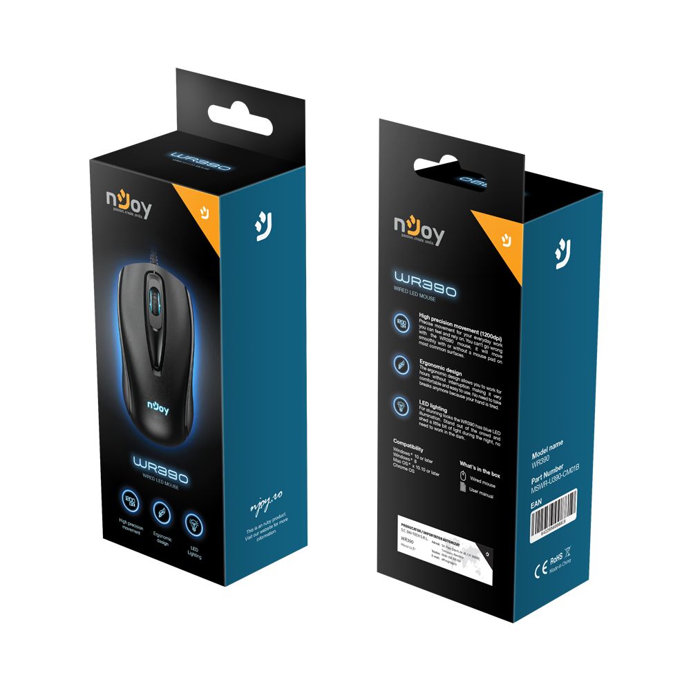 Njoy WR390 Mouse Black