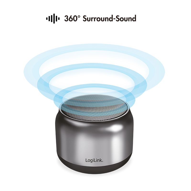 Logilink SP0063H Bluetooth Speaker Dark Grey