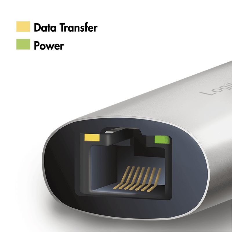 Logilink USB-C/M 3.2 Gen 1 to RJ45/F 5G Gigabit Ethernet Adapter Aluminium