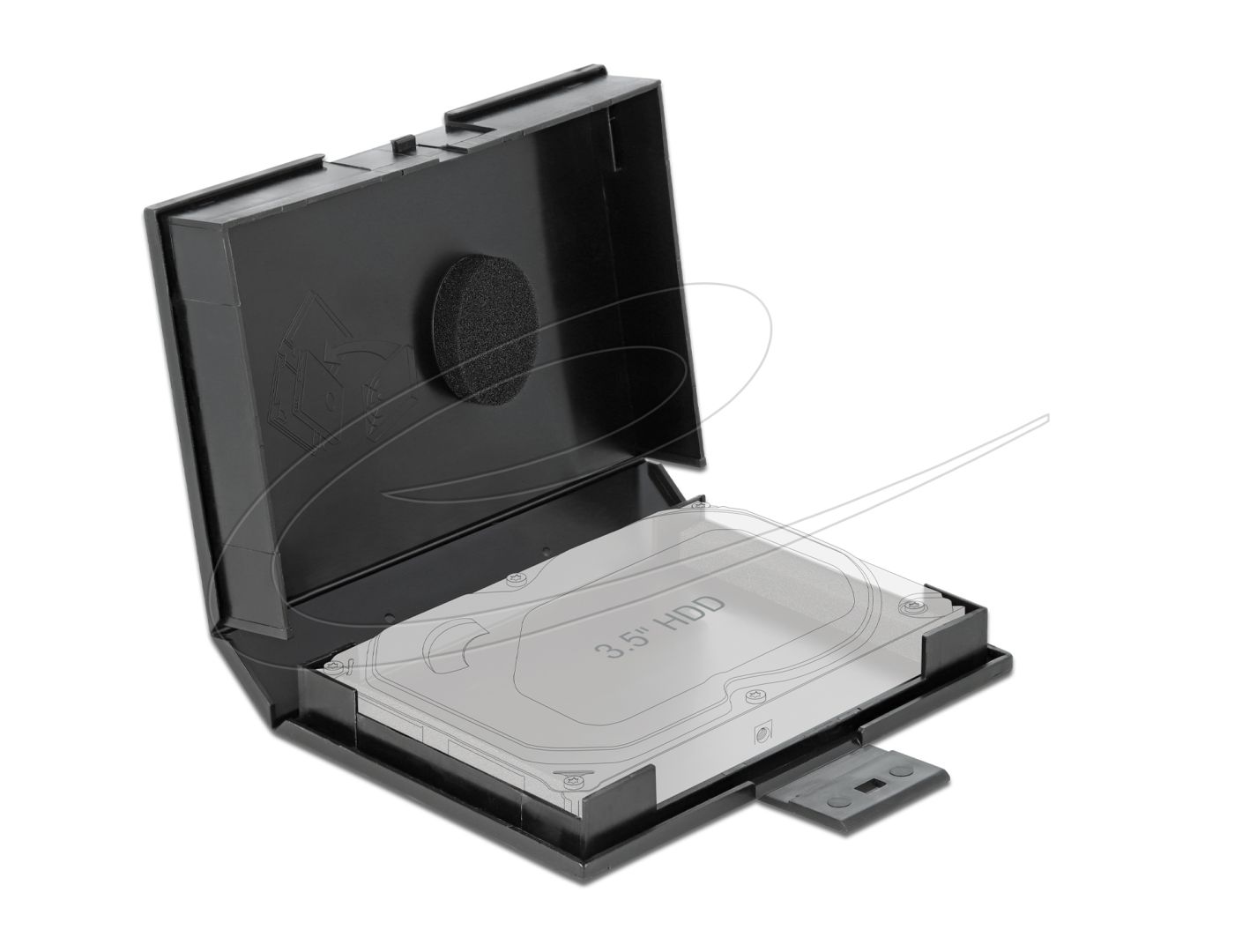 DeLock Protection Box for 3.5″ HDD Black