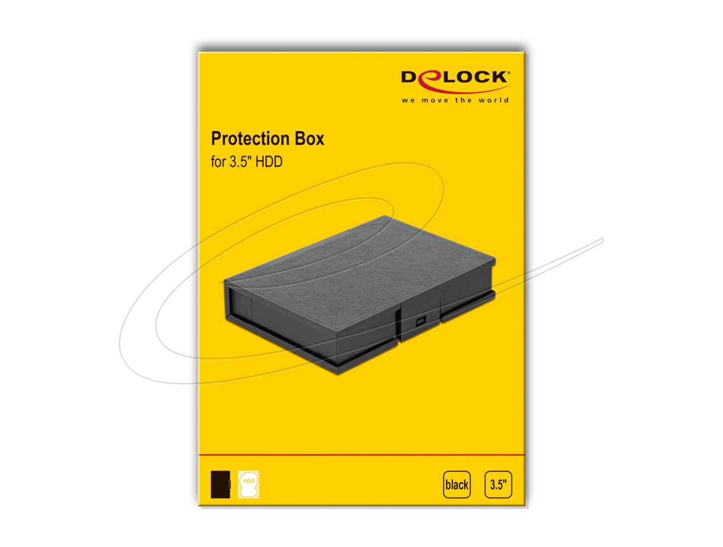 DeLock Protection Box for 3.5″ HDD Black