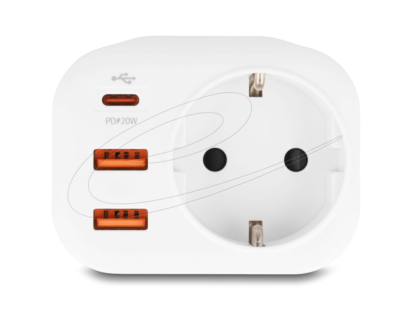 DeLock Power Socket with childproof lock and USB PD charger 20W