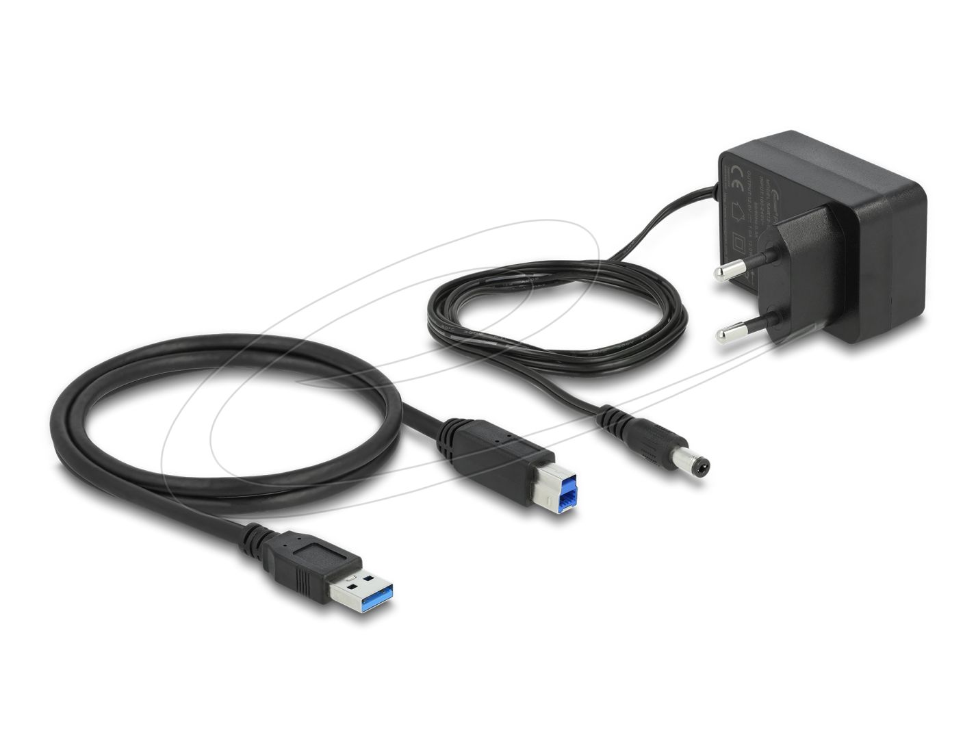 DeLock USB 5 Gbps Hub with 4 Ports + 1 Fast Charging Port with Switch and Illumination